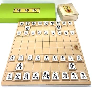 Amazon | 手軽な木駒との手軽な折将棋盤セット! 新桂5号折将棋盤セット